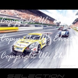 Porsche 804 Grosser Preis von Frankreich reproduction d'une affiche originale de Erich Strenger