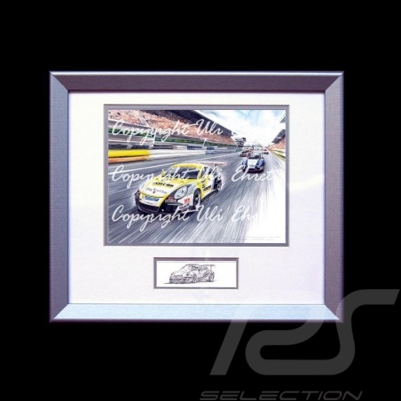Porsche 804 Grosser Preis von Frankreich reproduction d'une affiche originale de Erich Strenger