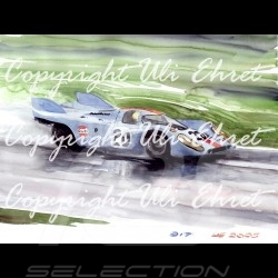 Porsche 804 Grosser Preis von Frankreich reproduction d'une affiche originale de Erich Strenger