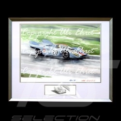 Porsche 804 Grosser Preis von Frankreich reproduction d'une affiche originale de Erich Strenger