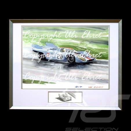 Porsche 804 Grosser Preis von Frankreich reproduction d'une affiche originale de Erich Strenger