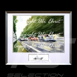 Porsche 804 Grosser Preis von Frankreich reproduction d'une affiche originale de Erich Strenger