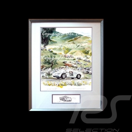 Porsche 804 Grosser Preis von Frankreich reproduction d'une affiche originale de Erich Strenger