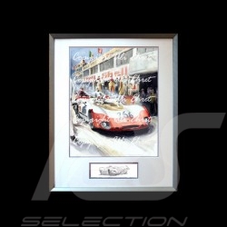 Porsche 804 Grosser Preis von Frankreich reproduction d'une affiche originale de Erich Strenger