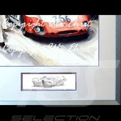 Porsche 804 Grosser Preis von Frankreich reproduction d'une affiche originale de Erich Strenger
