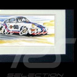 Porsche 804 Grosser Preis von Frankreich reproduction d'une affiche originale de Erich Strenger