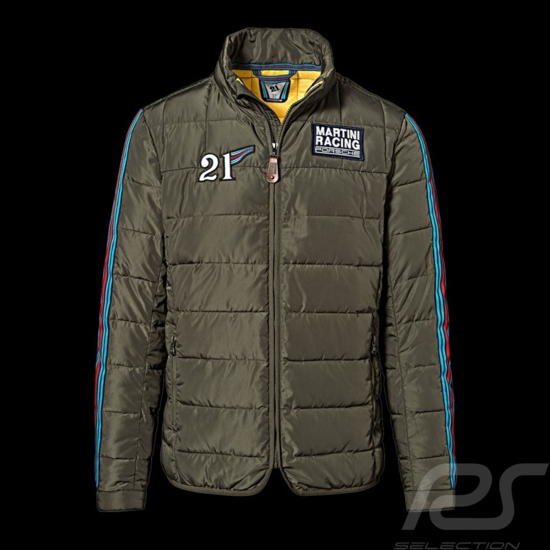 Porsche Jacket Martini Racing Collection quilted khaki green WAP558