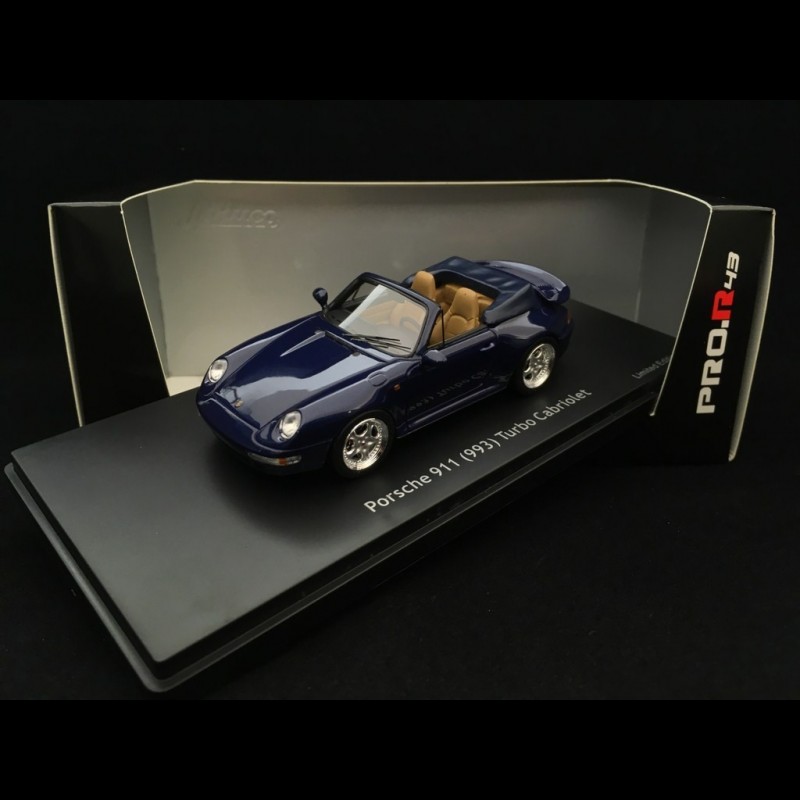 Porsche 911 (993) Carrera 4S 1993 Bleu - Miniature 1:43 Trix-Schuco, Collection Rare En Parfait état