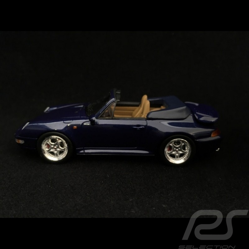 Porsche 911 type 993 Turbo Cabriolet blau 1/43 Schuco 450891700