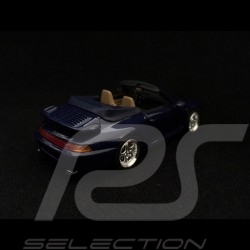 Porsche 911 type 993 Turbo Cabriolet 1/43 Schuco 450891700 bleu blue blau