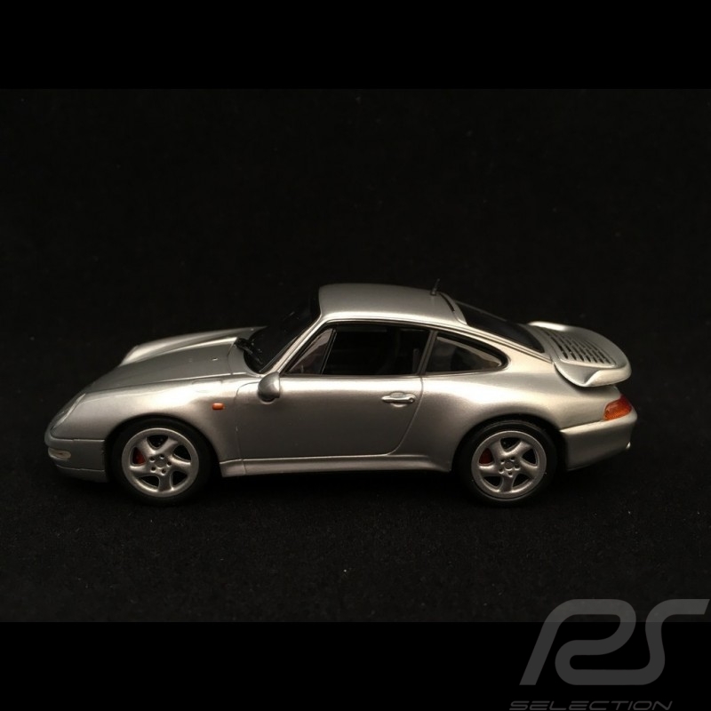 Porsche 911 type 993 Turbo silver grey 1/43 Minichamps 943069203