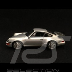 Porsche 911 type 964 Turbo silbergrau 1/43 Minichamps 943069103