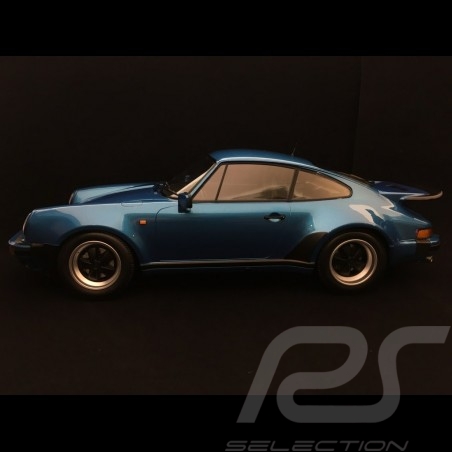 Porsche 911 (930) Turbo 1977 metallic blau 1/12 Minichamps 125066104