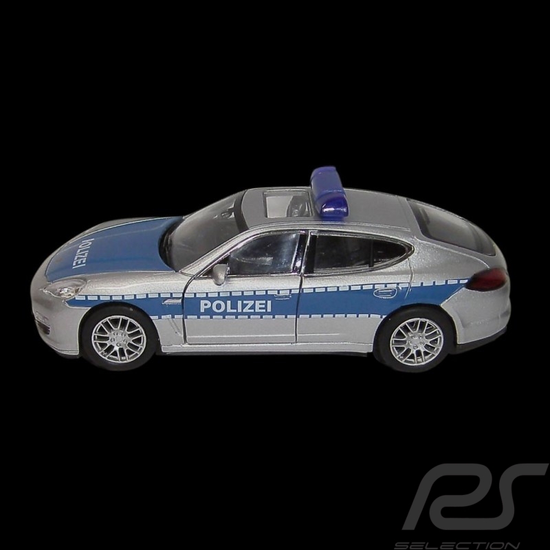 Porsche Panamera Polizei jouet à friction pull back toy Spielzeug Reibung  Welly