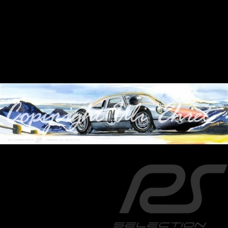 Porsche 804 Grosser Preis von Frankreich reproduction d'une affiche originale de Erich Strenger
