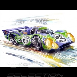 Porsche 804 Grosser Preis von Frankreich reproduction d'une affiche originale de Erich Strenger