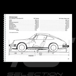 Reproduction manuel technique Porsche 911 type 964 Carrera 2 / Carrera 4 1989