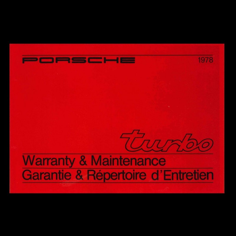 Carnet D'Entretien & Garantie Porsche 911 1986 - Document Original + Radio Blaupunkt
