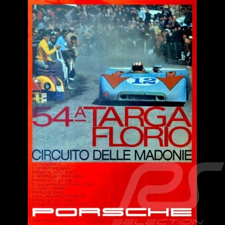 Porsche Poster 908 Siffert Sieger 54 A Targa Florio - 22