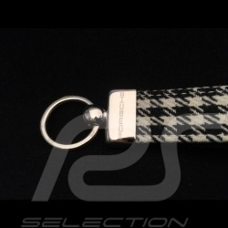 Keyring Porsche 911 Targa 4S Pepita houndstooth leather WAX01020416