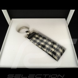 Keyring Porsche 911 Targa 4S Pepita houndstooth leather WAX01020416