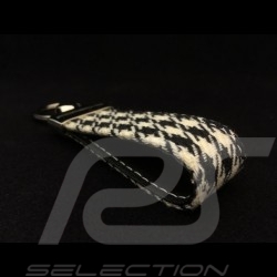 Keyring Porsche 911 Targa 4S Pepita houndstooth leather WAX01020416