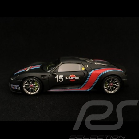 Porsche 918 Spyder Pack Weissach Martini n° 15 schwarz 1/43 Minichamps 410062137