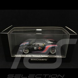 Porsche 918 Spyder Pack Weissach 1/43 Minichamps 410062137 Martini n° 15 noir black schwarz
