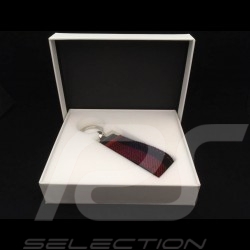Keyring Porsche red check seat fabric