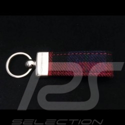 Keyring Porsche red check seat fabric