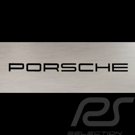 Autocollant lettres Porsche transfert noir 24.6 x 1.8 cm