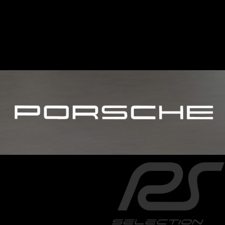 Autocollant lettres Porsche transfert blanc 24.6 x 1.8 cm