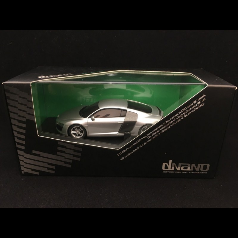 Carrosserie Kyosho Dnano DNX507S – Audi R8 2006 Argent, 1/43, Châssis Type MM