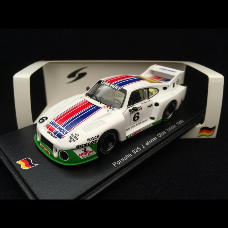 Porsche 935 J Winner DRM Zolder1980 n° 6 Liquy Molly 1/43 Spark SG027