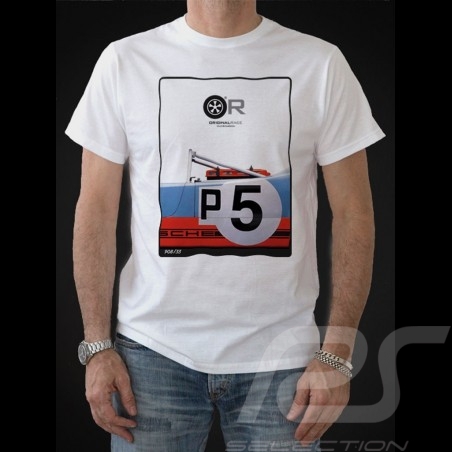 T-shirt Porsche 908 /03 Gulf n° 5 blanc - homme