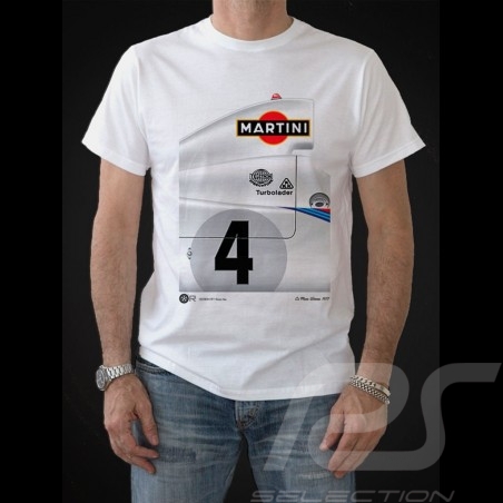T-shirt Porsche 936 Martini Sieger Le Mans 1977 n° 4 weiß - Herren