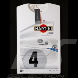 T-shirt Porsche 936 Martini vainqueur Le Mans 1977 n° 4 blanc - homme