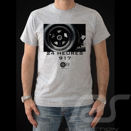 T-shirt Porsche 917 24 heures gris - homme men herren