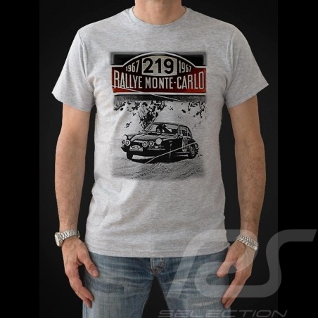 T-shirt Porsche 911 Rallye Monte Carlo 1967 n° 219 gris - homme