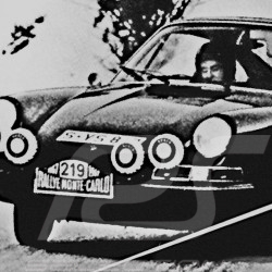 T-shirt Porsche 911 Rallye Monte Carlo 1967 n° 219 grau - Herren
