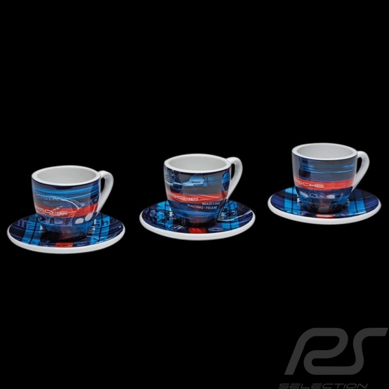 Set de 3 tasses cups expresso Porsche 917 Martini Racing Edition limitée Porsche Design WAP0505950H