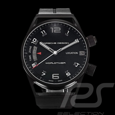 Montre automatique Porsche Worldtimer noire Porsche Design Timepieces 4046901032845