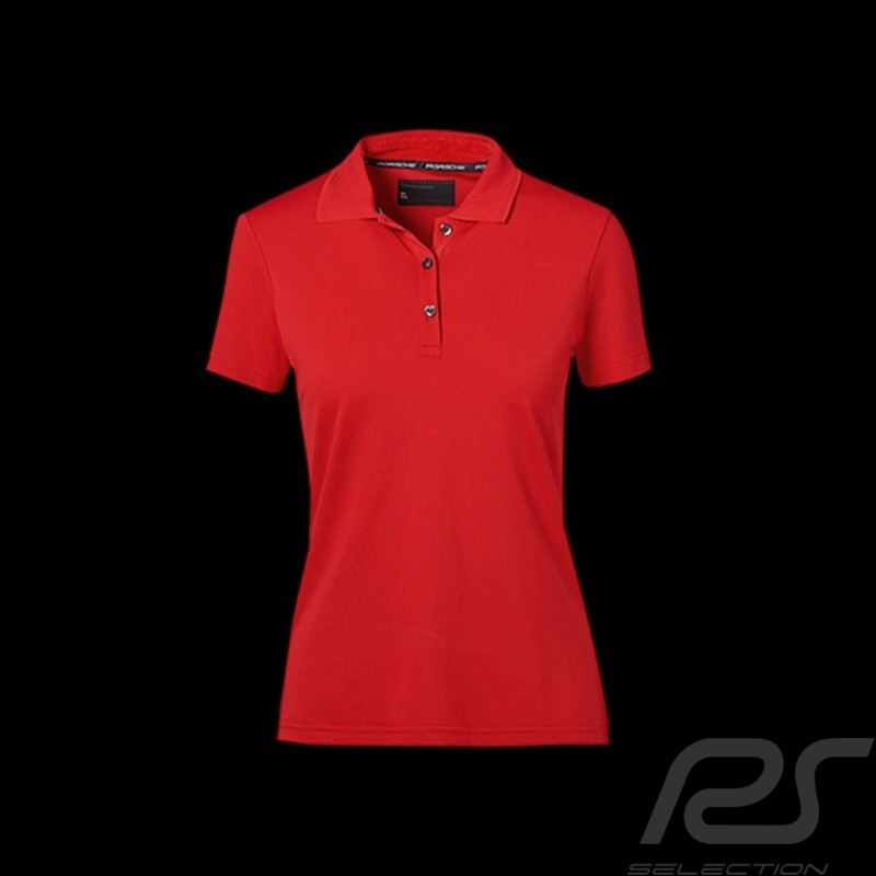 Polo Porsche Classic Porsche WAP494 - femme women Damen - rouge red rot 