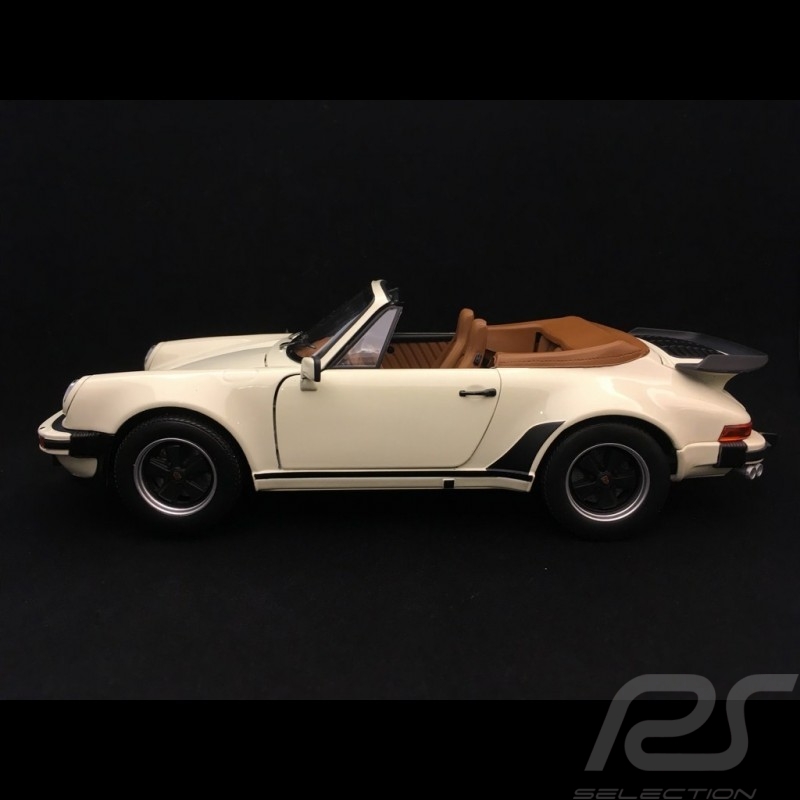 Porsche 911 Turbo Cabriolet 1987 ivory 1/18 Norev 187661