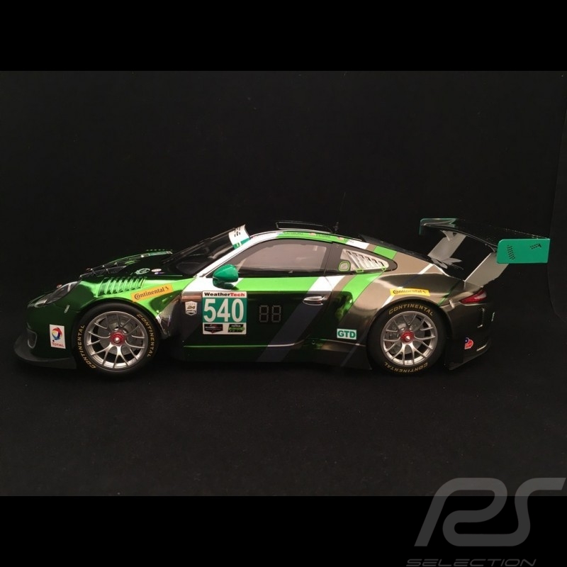 Porsche 911 GT3 R type 991 winner Daytona 2016 n° 540 Black swan 1/18 Minichamps 155166540