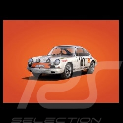 Porsche 804 Grosser Preis von Frankreich reproduction d'une affiche originale de Erich Strenger