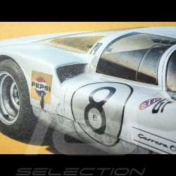 Porsche Poster 906 Carrera 6 vainqueur Fuji 1967
