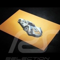 Porsche 804 Grosser Preis von Frankreich reproduction d'une affiche originale de Erich Strenger