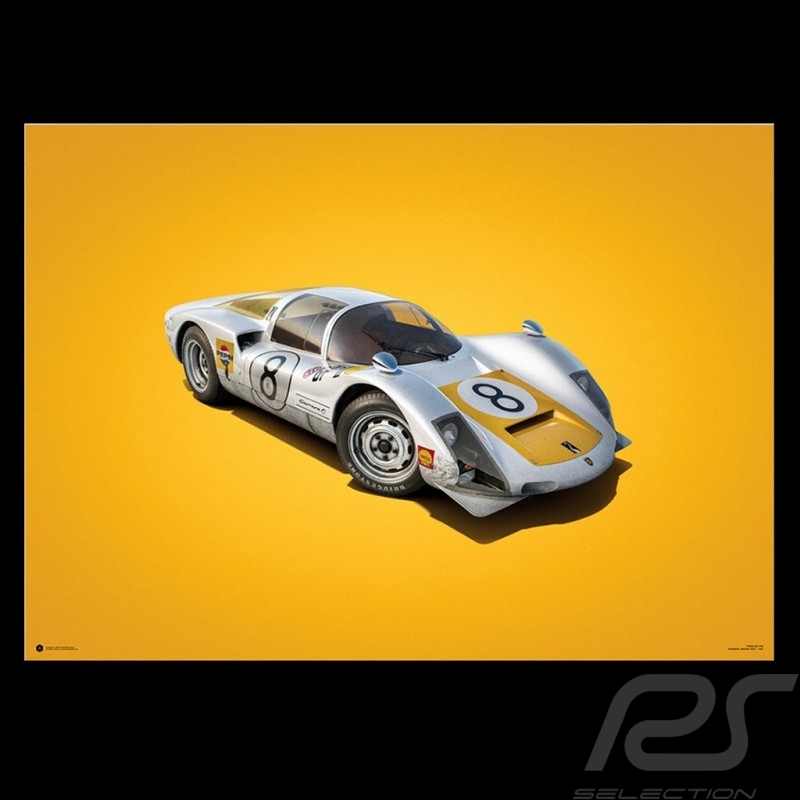 Porsche Poster 906 Carrera 6 Sieger Fuji 1967