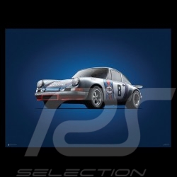 Porsche 804 Grosser Preis von Frankreich reproduction d'une affiche originale de Erich Strenger